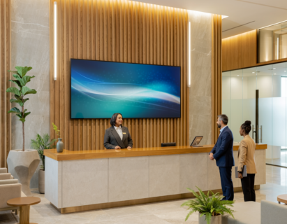 企業オフィス・受付にLEDビジョンを導入するメリット｜会社案内に使える2㎡スタンダードプラン