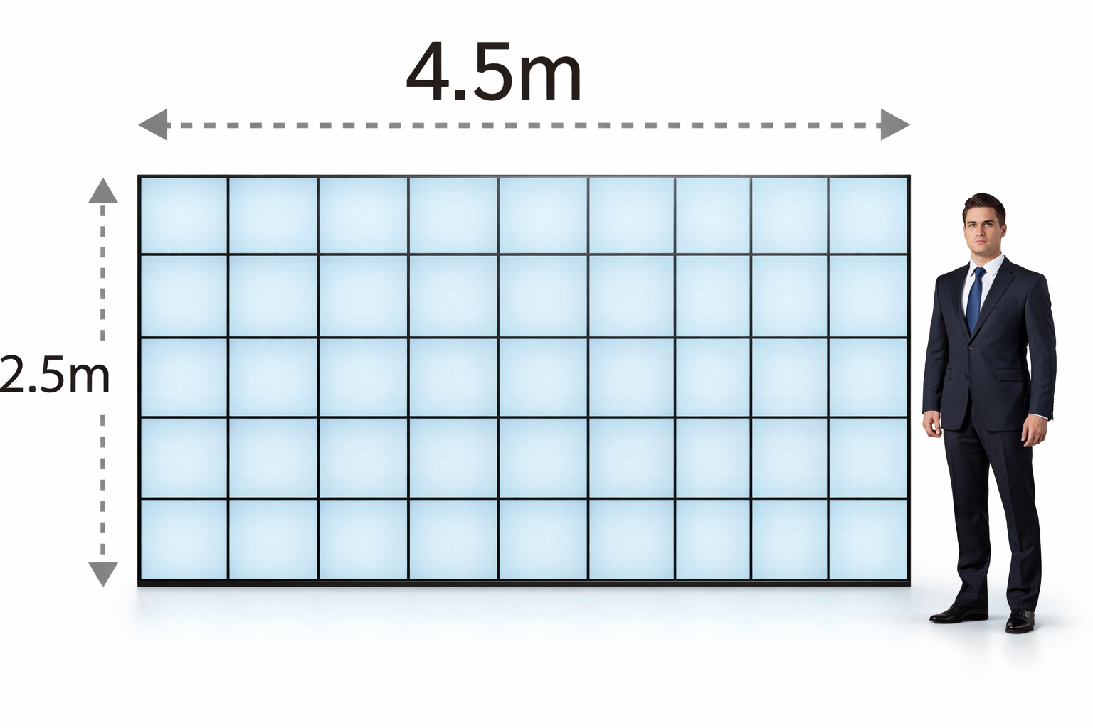 コンパクトLEDビジョンセット（約160インチ相当／屋内・P2.9）