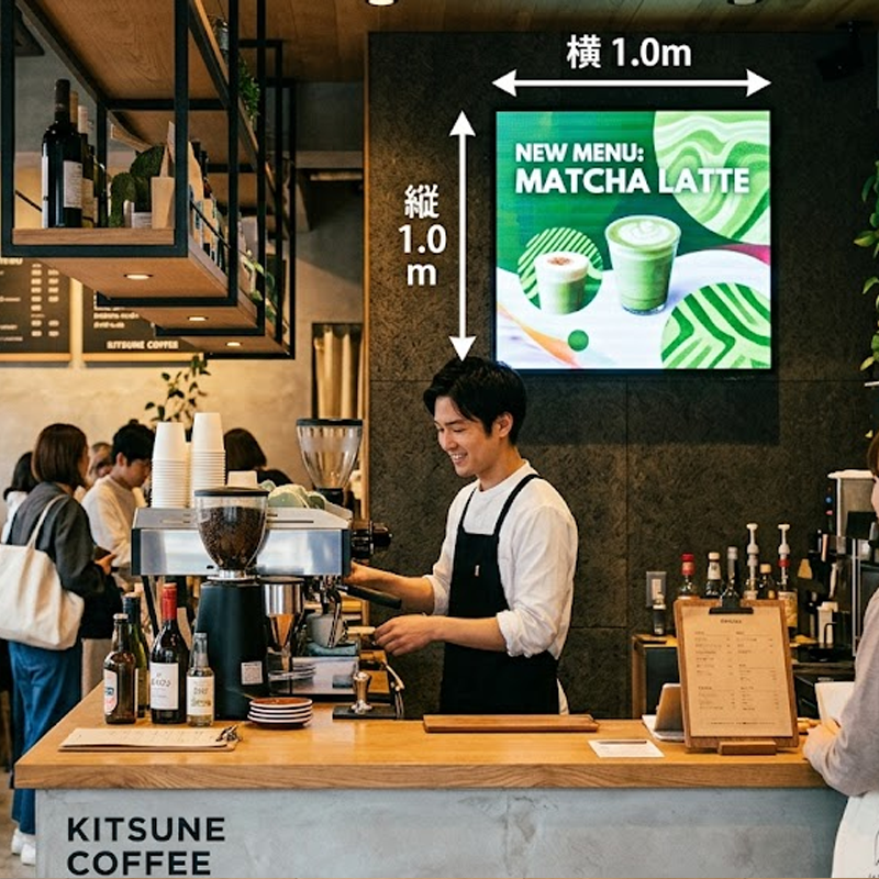 国際通りの物販店には1㎡のLEDビジョンが使いやすい理由|エントリープラン29.8万円〜